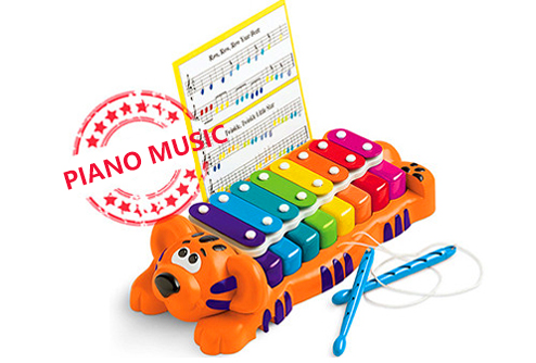 Children's cartoon piano